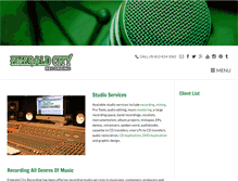 Tablet Screenshot of emeraldcityrecording.com